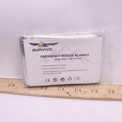 Survivd Emergency Rescue Blanket Silver 210cm x 130cm