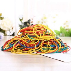 AMUU Rubber Bands 500pcs size 19#19 rubber band Blue,yellow,red,green