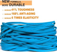 Large Heavy Duty Rubber Bands, 120 Pcs, 5.5 Inch Upgrade Strong Elastic Blue