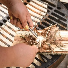 Flint Striker Firestarter Tool for Camping, Hiking, Emergency Survival, and