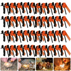 10-200x Magnesium Ferro Rod Fire Starter Steel Striker Outdoor Survival Camping