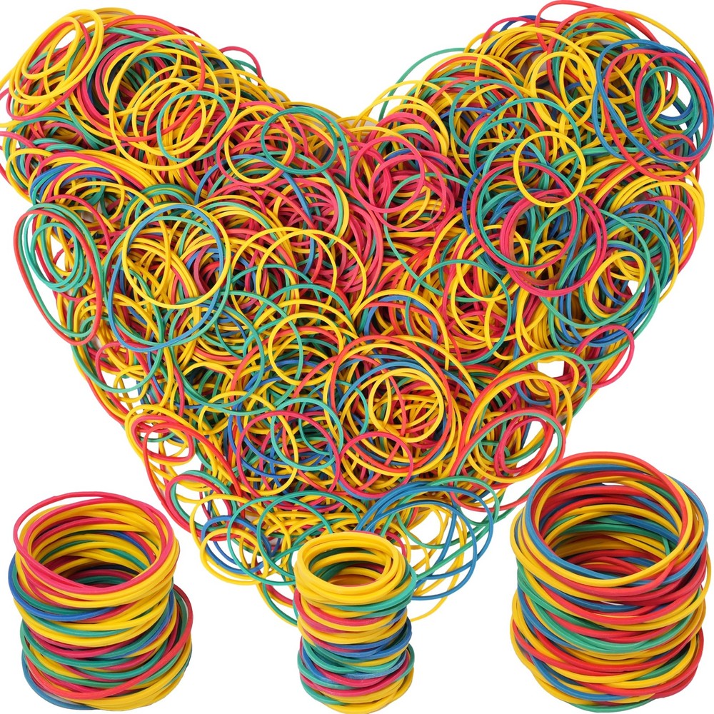 Rubber Bands assorted size multicolor 0.5lb rubber bands for