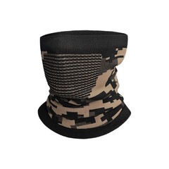 SPTSLFB Camouflage Neck Gaiter Ski Mask One Size, Pattern 1 Black Khaki Camo