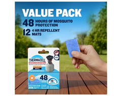 Thermacell Fuel-ZoneGuard Backpacker Mosquito Repellent Mat Refill; 15-FT Zone o