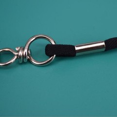 Football Soccer Sports Metal Referee Whistle Black Lanyard Emergency Survival