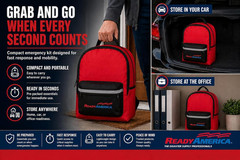 72 Hour Deluxe Emergency Kit, 1-Person 3-Day Backpack, First Aid Kit, Survival B
