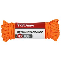 4 Pack 5/32 Inch X 50 Ft 550 Reflective Paracord Polyester Blend Orange 4.9 Oz