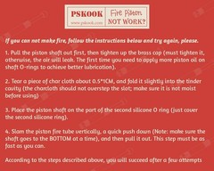 Metal Fire Piston Educational Campers/Survival/Preppers Scientific Lesson