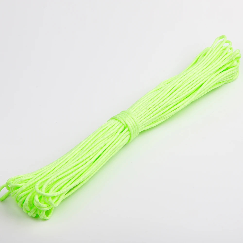 Glow Paracord Rope 4mm 550lb 9 Core Luminous Tent Camping Survival Tactical Cord