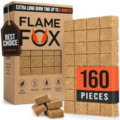 FlameFox Fire Starter Cubes pcs – Quick Natural Fire Starters for 160