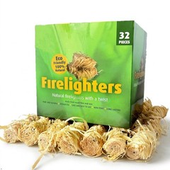 Fire Starter Squares 50 pcs – Natural Wood Waterproof Fire Starters for Campf…