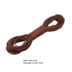 2Pcs Reusable Parachute Cord Rope 7 Core Camping Utility Rope Brown