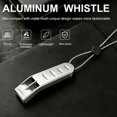 Emergency Survival Whistle, Loud 120+ dB Aluminum Alloy Metal Safety Whistle …