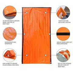 2 Person Emergency Shelter Survival Tent Kit Mylar Tube Sleeping bivy Bag Wat…