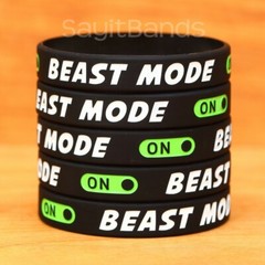 BEAST MODE Wristband Bracelets Wholesale High Quality Motivational Workout Bands