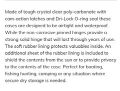 Plano 1460 Guide Series 3600 Waterproof Case – Utility Dry Box – Dri-Loc Case