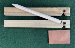 Bow Drill – Cedar Fire Board, Cottonwood Spindle, and Leather Coal Catcher