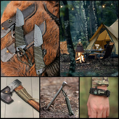 Survival Paracord 550 Fire Paracord Survivor Cord Nlyon Rope 10 Strands US Milit