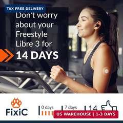 Fixic Libre 3 Sensor Covers – 25 Pack Small Size – Perfect Freestyle Adhesive Pa