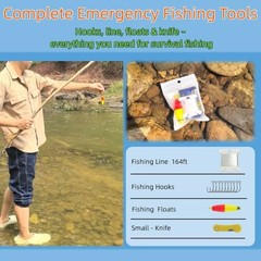 Mini Survival Fishing Kit–Compact Emergency Fishing Gear for