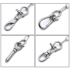4PCS 1/4″ Stainless Steel Bow Shackles Screw Pin Heavy Duty Anchor Rigging