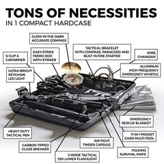 Bug Out Bag Starter Kit – 72 Hour Kit for 1 Person – Backpack Survival Kit