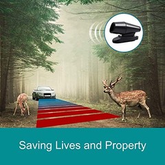 8Pcs Deer Whistles for Vehicles Wind Activated Black 8 Pack C