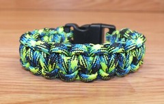 Unbranded Green & Blue Survival Hiking Sports & Recreation Unisex Bracelet