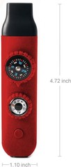 Viriber 7-in-1 Survival Whistle w/Compass, Thermometer, LED, Lanyard