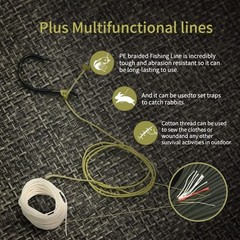 550lb Paracord Strong Nylon 7 Strands Type III Mil-Spec Parachute Cord 50-1000ft