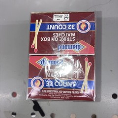 Greenlight Diamond Strike On Box Small Wooden Penny Kitchen Matches 320 Count
