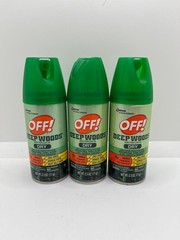 3 PACK OFF! Deep Woods Mosquito Repellent VIII Dry, 2.5 oz