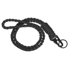 22″ Paracord Neck Lanyard Keychain Braided Strong Lanyard with Black