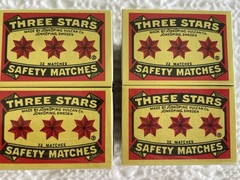 Swedish Camping Matches Three Stars Safety Matches 2 Packages-10 Boxes Per Pack