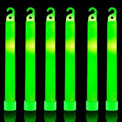 32 Ultra Bright 6 Inch Large Green Glow Sticks – Chem Lights Sticks with 12 Hour