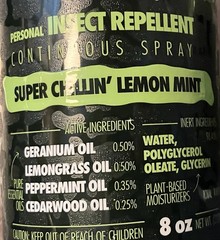 4 Pk Trek Mosquito Spray Lemongrass Farms Plant-based 100% Natural Kids & Adults
