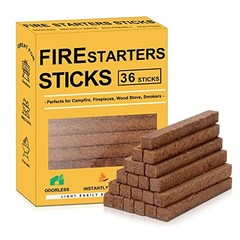 Natural Fire Starter Cubes: Upgraded 36 Firestarters Kindling 36 Count