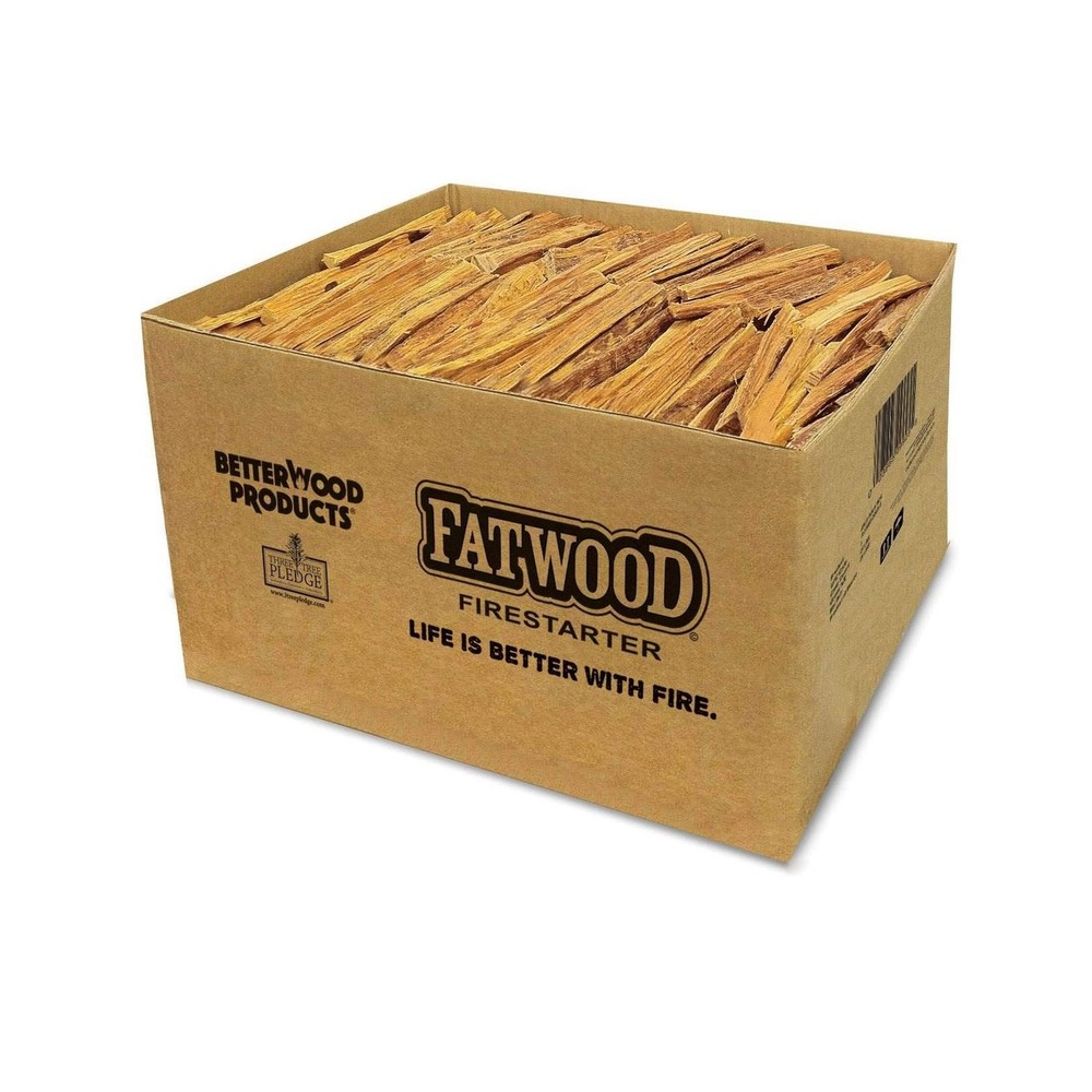 Better Wood Products 1 Pack Fatwood Fire Starter Sticks, Fireplace & Campfire…