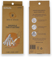 Rekindle Natural Fire Starters – 25 Fires – Made in USA Fire Starter from Organi