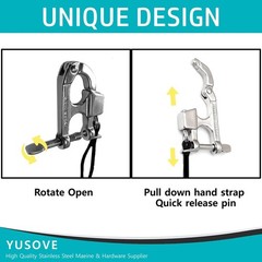 Quick Release Snap Shackle Boat Marine 316 Stainless Steel Eye Snap Shacklehi…