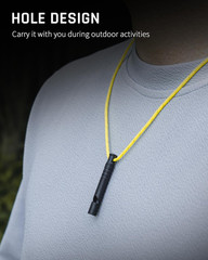 TISUR Titanium Emergency Whistle,120Db Safety Whistle with Lanyard,Outdoor Survi