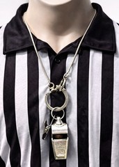 Acme Thunderer Whistle England w/ Chain Vintage Metal Referee