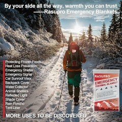 Emergency Blankets 9pk, Mylar Thermal Survival
