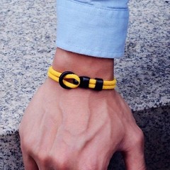 Fashion Men Paracord Rope Bracelet 2 Layer Outdoor Camping Survival Gift for Him