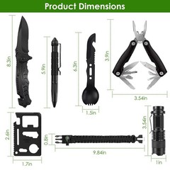47-Piece Emergency Survival Gear: First Aid & Outdoor Adventure Kit