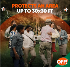 2 Pack OFF! Outdoor Insect & Mosquito Repellent Fogger, Backyard Pretreat 16 oz