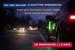 Ready America 27217 8-Hour Emergency Lighsticks (2 Pack), Green | Activate with