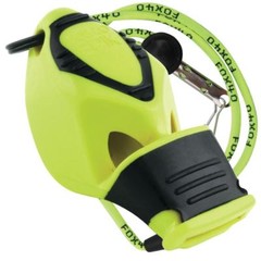 Fox 40 EPIK CMG Whistle Rescue Safety Referee NEON YELLOW W/ LANYARD BEST VALUE!