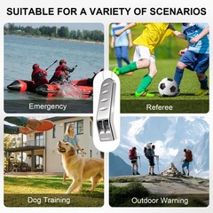 Emergency Survival Whistle, Loud 120+ dB Aluminum Alloy Metal Safety Whistle …