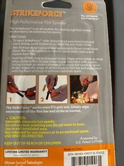StrikeForce Fire Starter – Camping, Backpacking, Hiking, Survival